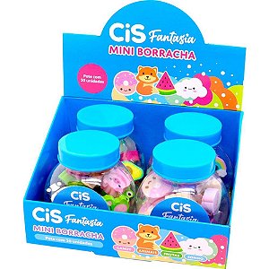 Borracha Decorada CIS Fantasia Mini Sortida - Display com 4