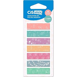 Bloco Marcador Adesivo CIS ST0502 - 7 Modelos Decorados, 20 Folhas por Bloco