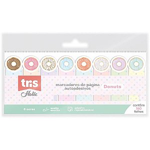 Bloco Marcador Adesivo 68X20MM TRIS Donuts 8COR 160F