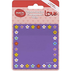 Bloco de Recado Autoadesivo Love Daisy 85X85MM 20 Folhas