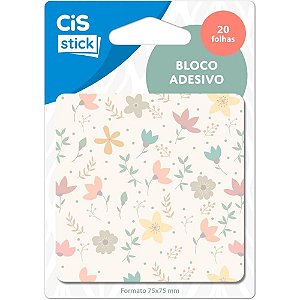 Bloco de Recado Autoadesivo CIS ST0500 75X75MM DEC. 20FLS