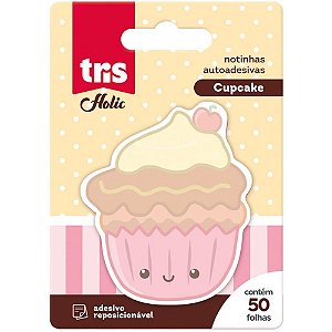 Bloco de Recado Autoadesivo 70X70MM TRIS Cupcake C/50FLS