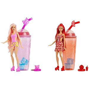 Barbie Reveal Color POP Série Suco de Fruta - 8 Surpresas