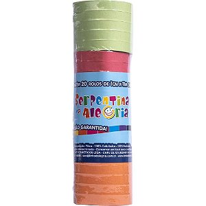 Artigo para Festa Serpentina Papel 20RL