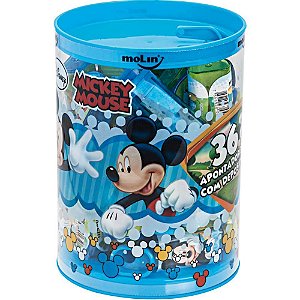 Apontador com Depósito Mickey Sortido Pote com 36 Unidades