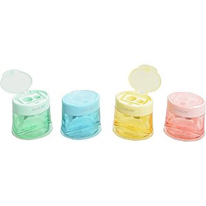 Apontador com Depósito 2 Furos Space TONS Pastel Jumbo Caixa com 12