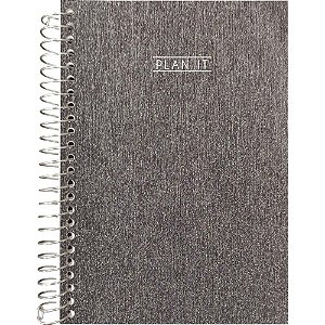 Agenda Planner Permanente PLAN IT Espiral CD Grafite 80F