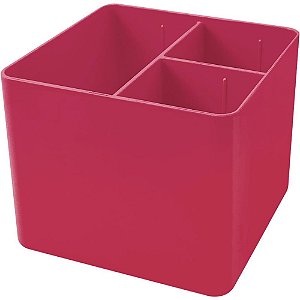 Acessório para Mesa Porta Objeto FULL Color PINK 3 Divisões
