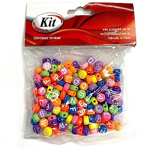 Miçanga Conta Redonda Letras CANDY 25G