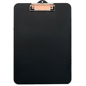 Prancheta Duratex A4 Office BLACK MDF Rose GOLD Caixa com 6 Unidades