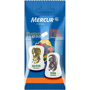 Borracha Decorada Biomas do Brasil Sortido Blister com 2