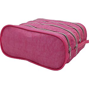 Estojo NYLON TAC-TEL PINK Quadruplo
