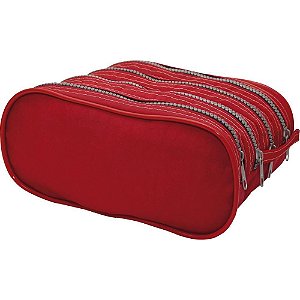 Estojo NYLON TAC-TEL Vermelho Quádruplo