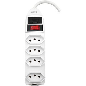 Filtro de Linha com 4 Tomadas 1,5M 10A Branco
