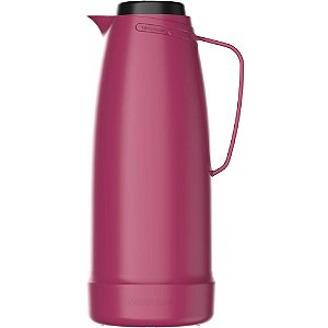 Garrafa Térmica Rosca Bule Dama Lilás Madeira 1L