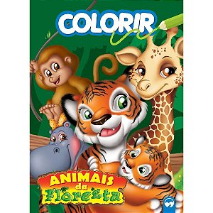 Livro Infantil Colorir Animais da Floresta 16 Páginas