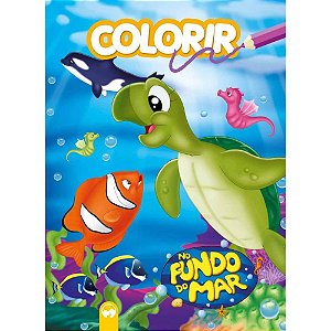 Livro Infantil Colorir NO Fundo do MAR - 16 Páginas