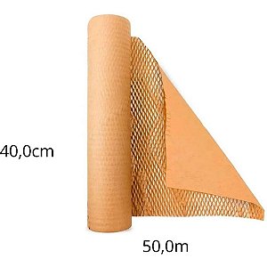 Papel KRAFT Bobina Colméia 40CMX50M
