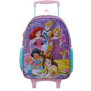 Mochila Infantil com Rodinha Princesas X 16"