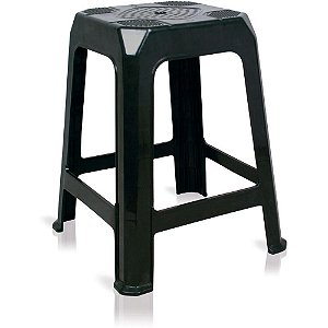 Banqueta Araxá ATÉ 80KG Preta