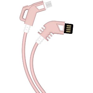 Cabo USB Turbo 90´ Micro USB 3.1A 1.2M