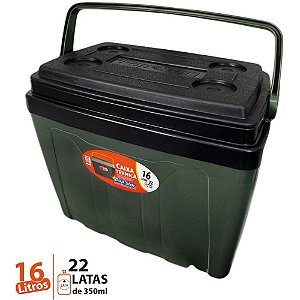 Caixa Térmica 16L com ALÇA Popstar Verde Militar