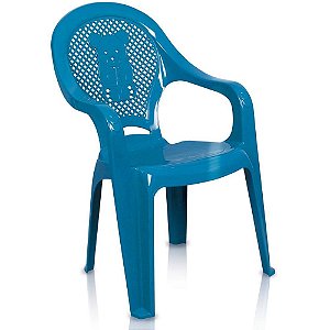 Cadeira Infantil Decorada Azul