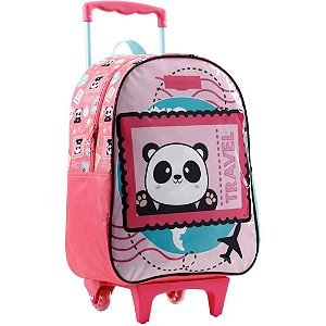 Mochila Infantil com Rodinha Panda