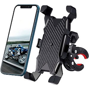 Suporte para Celular Moto e Bike Guidão com Rotação 360°