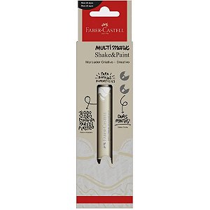 Pincel Marcador Artesanato Multimark Branco Estojo C/ 02