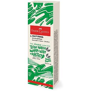 Pincel Marcador Artesanato Multimark Verde Neon com C/ 12