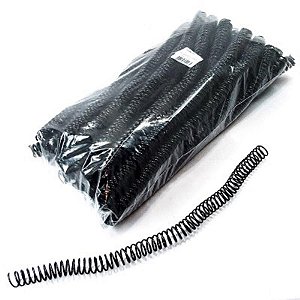 Espiral para Caderno 14MM Preto com 100 Unidades para 85 Folhas
