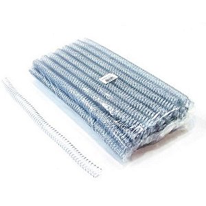 Espiral para Caderno 17 MM Transparente - Pacote com 100 Unidades para 100 Folhas