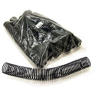 Espiral para Caderno 40MM Preto - Pacote com 18 Unidades para 350 Folhas 1