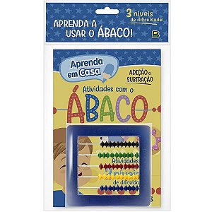 Contador ábaco Aprenda em Casa com 100 Argolas 13,5X20CM