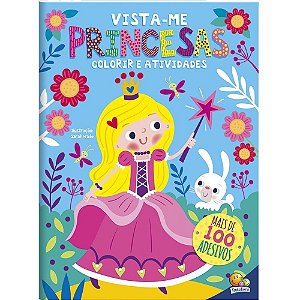 Livro com Adesivos VISTA-ME Princesas 21X28,5 24P