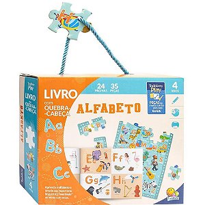 Livro QUEBRA-CABEÇA Todolivro PLAY Alfabeto BOX