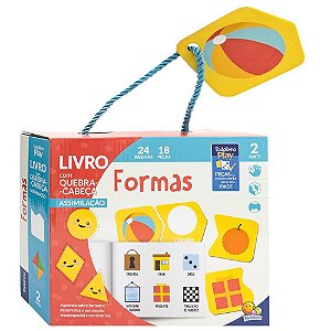 Livro QUEBRA-CABEÇA Todolivro PLAY Formas BOX