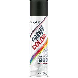 Tinta SPRAY Paintcolor 400ML Preto Brilhante