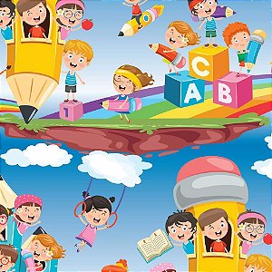 Papel Presente Bobina Couchê 60CM MOD. 134 ABC - BO-100M