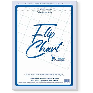 Papel para Flipchart Serrilhado 62X86CM 63G 50FLS. PCT.C/05