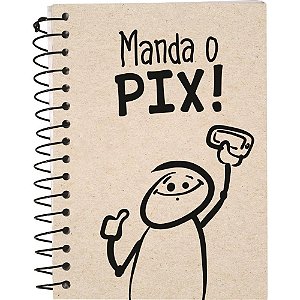 Caderneta KRAFT Frases 1/8 Capa Cartão 80 Folhas - Pacote com 4 Unidades