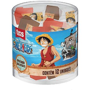 Apontador com Depósito Decorado ONE Piece 2 Cores Pote com 12