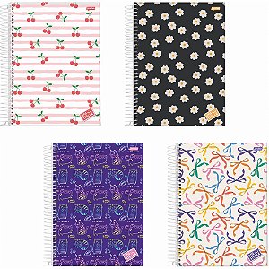 Caderno Espiral 1/8 Capa Dura Stella 80FLS. PCT.C/10