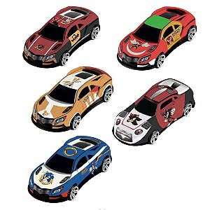 Carrinho Sonic II Mini Veículos PULL BACK - Pacote com 5 Unidades