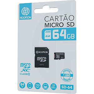 Cartão de Memória Micro SD Classe 10 64GB