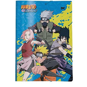 Pasta Plástica com ABA Naruto Ofício PCT.C/10