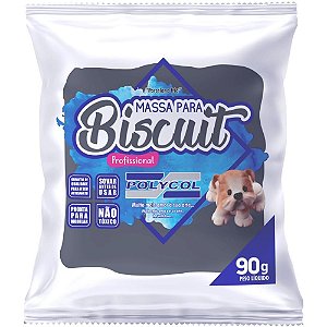 Massa de Porcelana Fria Biscuit 90G Cinza Real CX.C/12