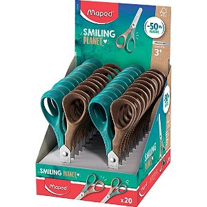 Tesoura Escolar Vivo Smiling Planet 12CM