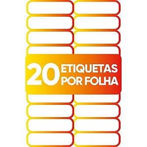 Etiqueta Carta 6281 25 Folhas 25,4X101,6MM Caixa com 500